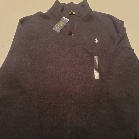 Polo Ralph Lauren Luxury Jersey Quarter-Zip Black - Picture 2 of 16